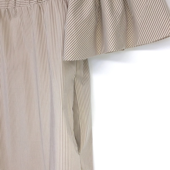 BCBG MAXAZRIA Sand Stripe Bell Sleeve Dress XXS - Picture 13 of 13